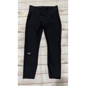 UNDER ARMOUR WOMEN'S HEATGEAR COMPRESSION Size Medium LEGGINGS Black
